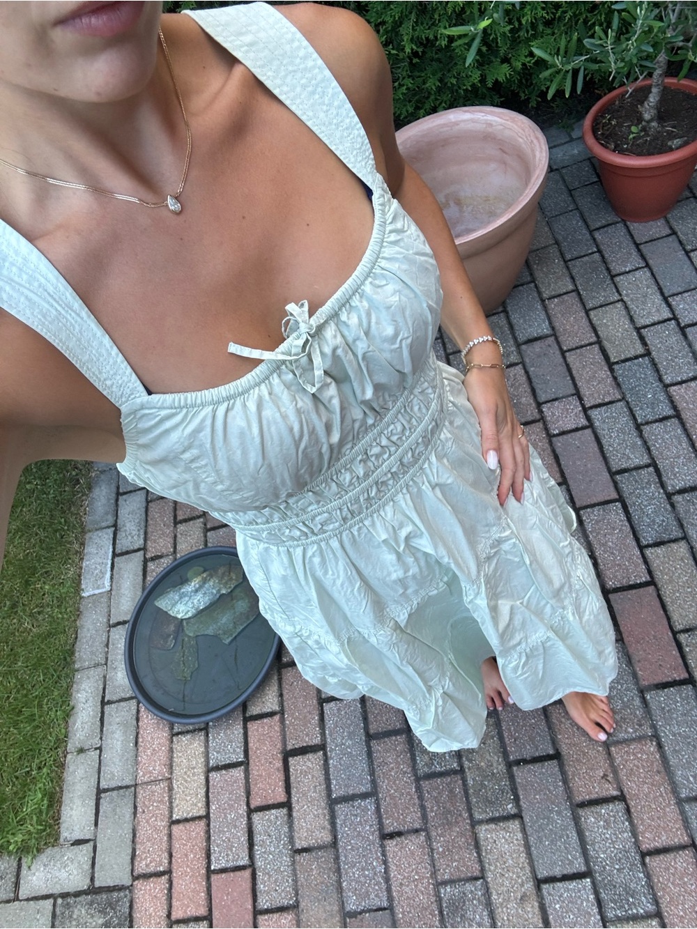 Aritzia Women's Smocked Sundress - cotton